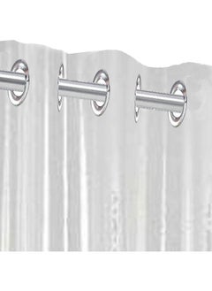 Kuber Industries Kuber Industries .30MM Pack of 2| Eyelet AC Curtain | PVC Door Window Curtain | Curtains for Door | Curtain for Bathroom | Waterproof Shower Curtain | 9 Feet| Transparent  - Image 4