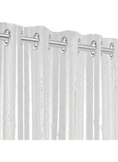 Kuber Industries Kuber Industries .30MM Pack of 2| Eyelet AC Curtain | PVC Door Window Curtain | Curtains for Door | Curtain for Bathroom | Waterproof Shower Curtain | 9 Feet| Transparent  - Image 1