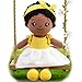 OUOZZZ 126 Soft Black Baby Doll Toys for 1 Year Old Girl Gifts African American Baby Dolls Birthday Gifts for 1 Year Old Girl Plush Toys Gift for Toddler Kids Yellow Bowtie - Image 3