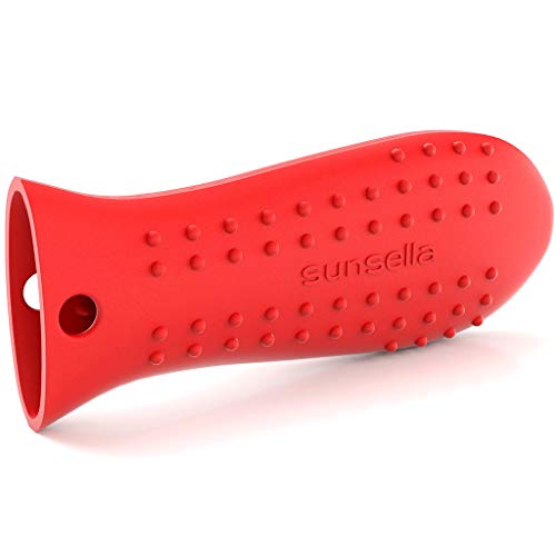 Sunsella Silicone Cast Iron Potholder Set - Hot Handle Holder with 2 x Pan Scrapers & Silicone Hot Pad - Image 5
