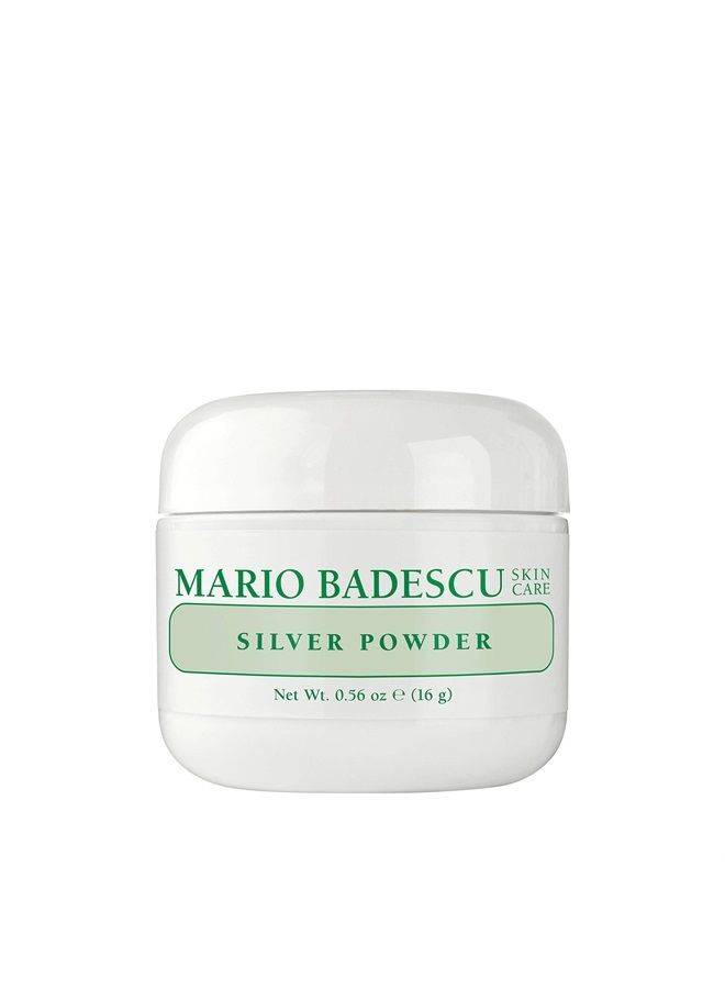 MARIO BADESCU Silver Powder Pore Mask for Oily Skin, Facial Pore Cleansing Mask Formulated with Kaolin Clay & Zinc Oxide, Nose Blackhead Remover Mask, 0.56 Ounce - Image 1