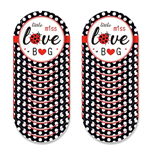 Lide Road 141 PCS Ladybug Fancy Birthday Party Supplies - Disposable Tableware Kit With Red and Black Polka Dot Plates, Cups, Napkins Sets - Serves 16 Guests - Image 3