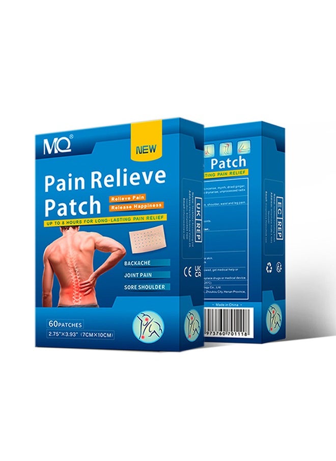 MQ Pain Relief Patch，60-Pain Relieving Patch Set ，Joint Lumbar Spine knee Shoulder Neck Adhesive Patch  - Image 1