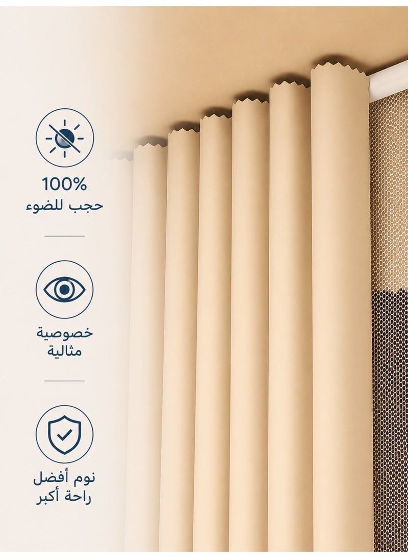 OHTEX HOME Bed Canopy Mosquito Net with Blackout Privacy Curtains, Easy Install Anti-Mosquito Bed Tent for Adults & Kids - Image 3