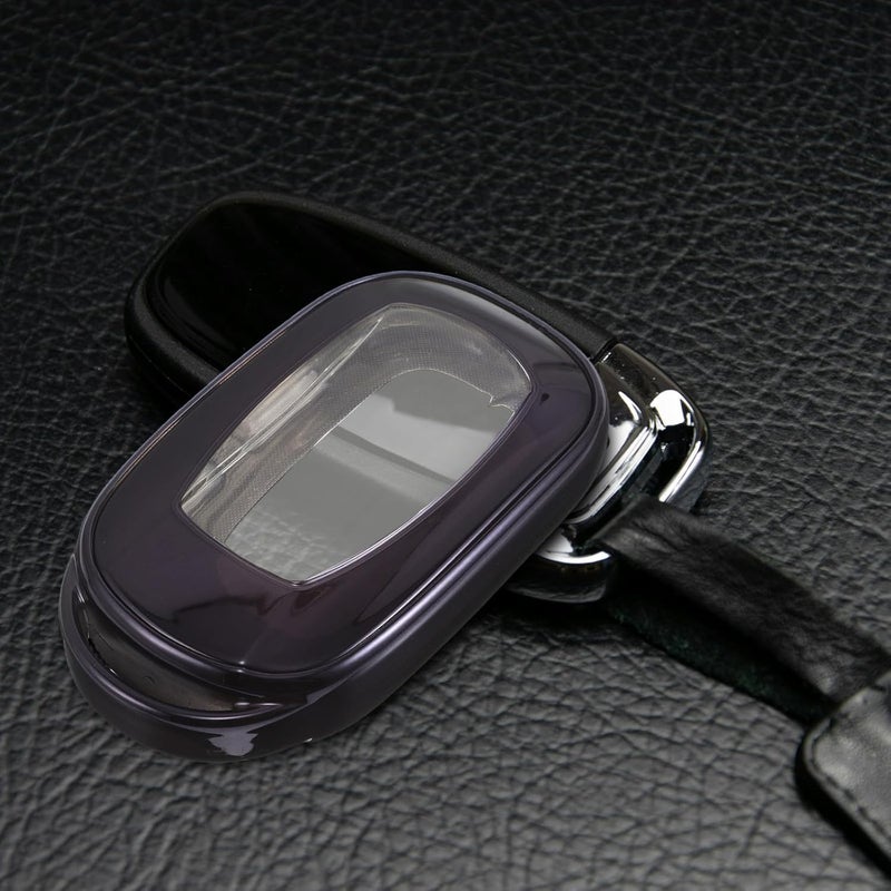 Car Key Fob Case TPU Protective Cover Shockproof Key Sleeve for Compact Sedan Purple Black for Vehicle Interior Accessories - Image 5