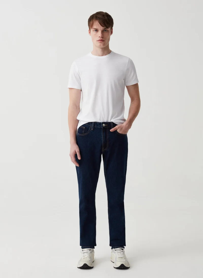 او في اس Slim-Fit Jeans With Five Pockets