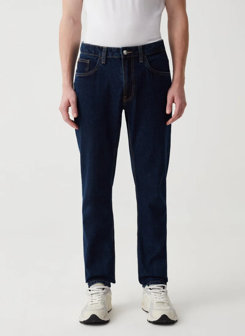 او في اس Slim-Fit Jeans With Five Pockets