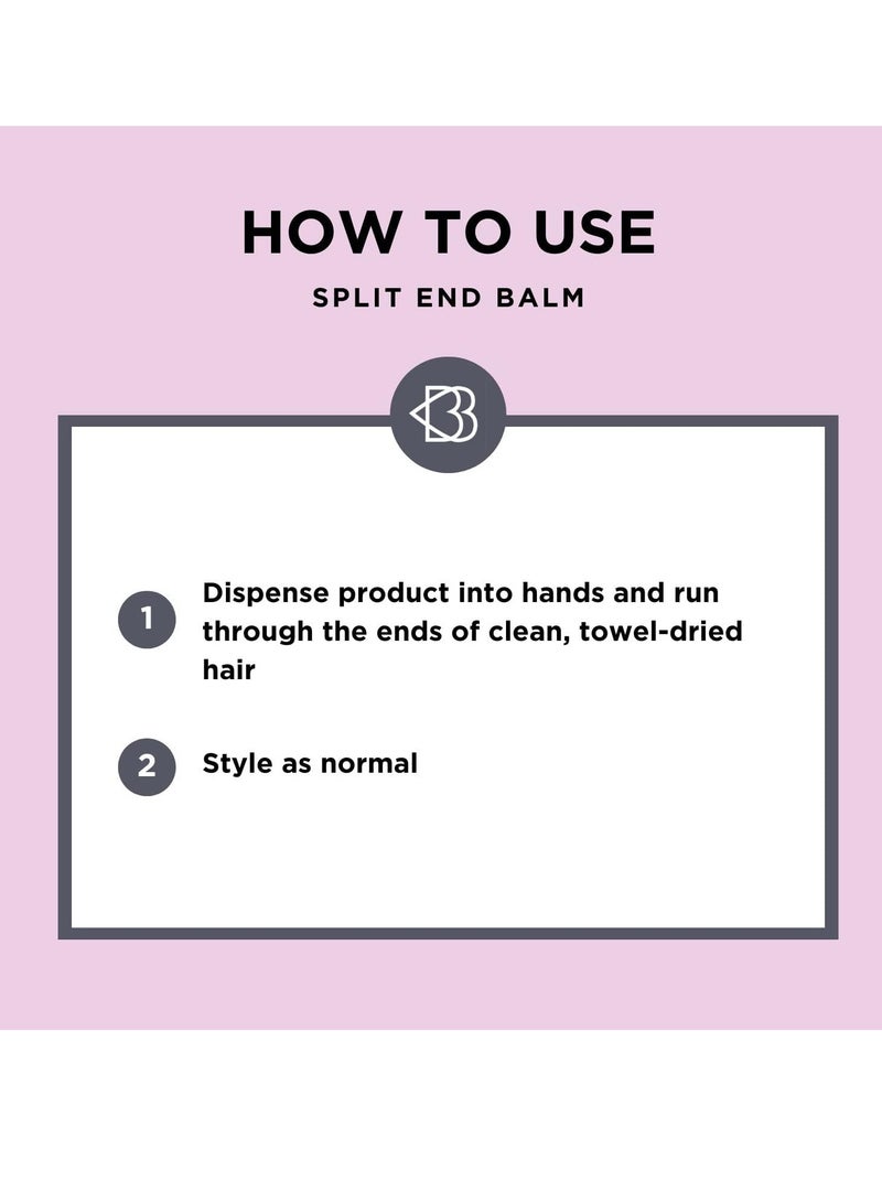 Jerome Russell BStyled Split End Balm Nourishing and Strengthening Conditioner Balm to Reduce Split Ends Heat Protection Spray for Hair with Pomegranate and Turmeric Vegan Hair Care 50ml - Image 4