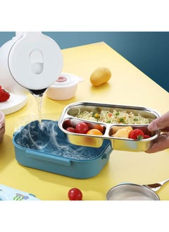 LITTLE SURPRISE BOX Blue Submarine Theme Compartment Steel Tiffin Lunch Box for Boys and Girls  - Image 4
