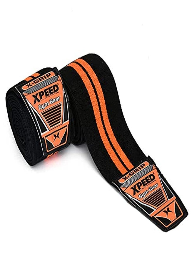 Massive Speed System XPEED Line Knee Cap Wrap Support for Knee Men Weight Lifting Knee Support Wrap for Squats Knee Brace Sleeve Adjustable Wrap Gym Wrap Workout Home Fitness & Sports Training - Image 1