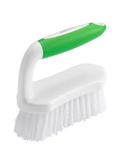 Amazer Amazer Scrub Brush Comfort Grip & Flexible Stiff Bristles Heavy Duty for Bathroom Shower Sink Carpet Floor - Pack of 2 (Green+Green)  - Image 2