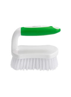 Amazer Amazer Scrub Brush Comfort Grip & Flexible Stiff Bristles Heavy Duty for Bathroom Shower Sink Carpet Floor - Pack of 2 (Green+Green)  - Image 3