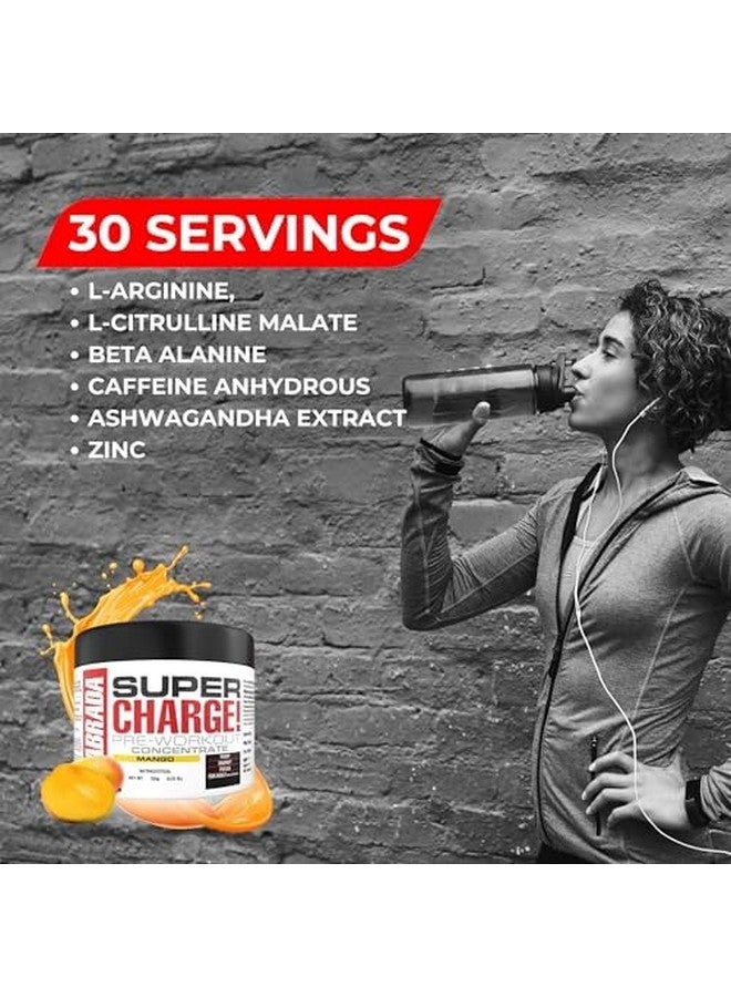 Labrada Super Charge Pre-Workout Concentrate Powder 150G, Mango (30 Servings | 0.75G L-Arginine |375Mg L-Citrulline Malate |2G Beta Alanine | 150Mg Caffeine Anhydrous | 250Mg Ashwagand - Image 5