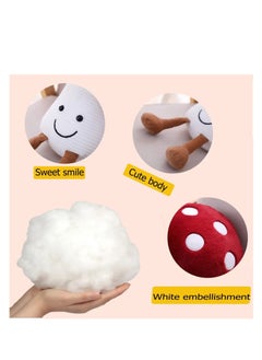 Y&D Cute Mushroom Plush Pillow, Kawaii Smile Doll, Plushie Stuffed Animals Toys Doll Gifts for Kids, Red 7.9 inches  - Image 5