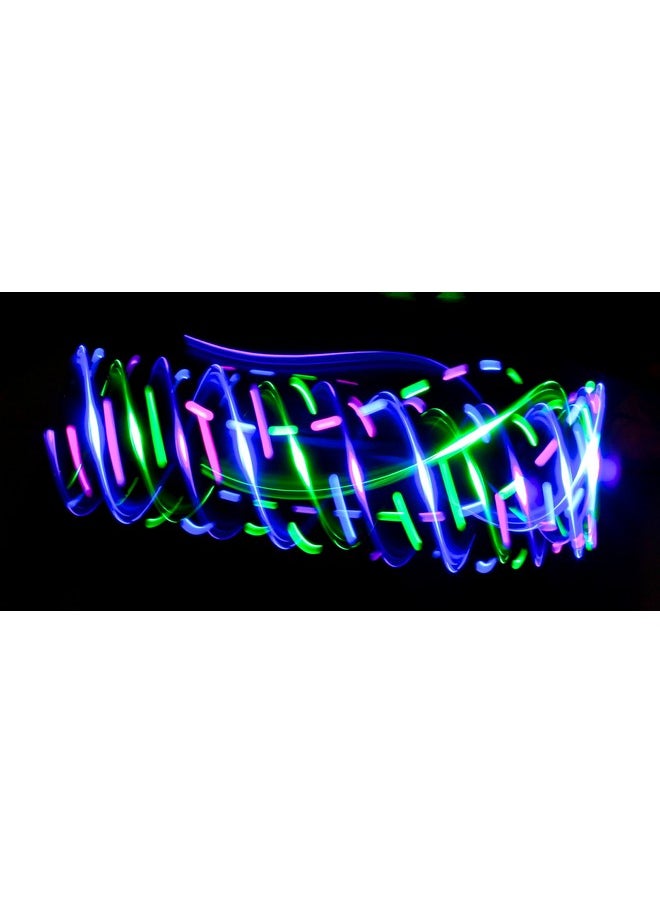 GloFX - 6 Led Spinning Orbit: Pure Bliss Multicolor Pattern Flow Rave Toy - Image 1