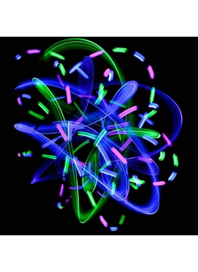GloFX - 6 Led Spinning Orbit: Pure Bliss Multicolor Pattern Flow Rave Toy - Image 1