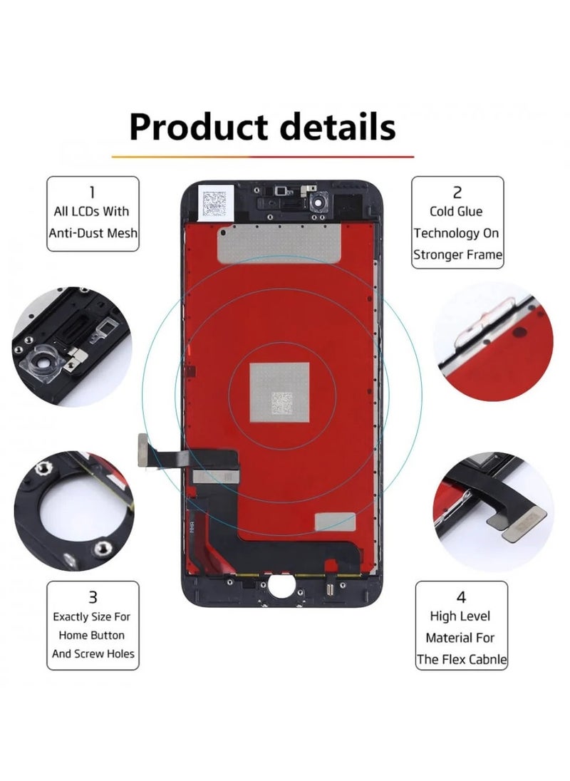 Replacement LCD Screen For Apple iPhone 8 Plus Black