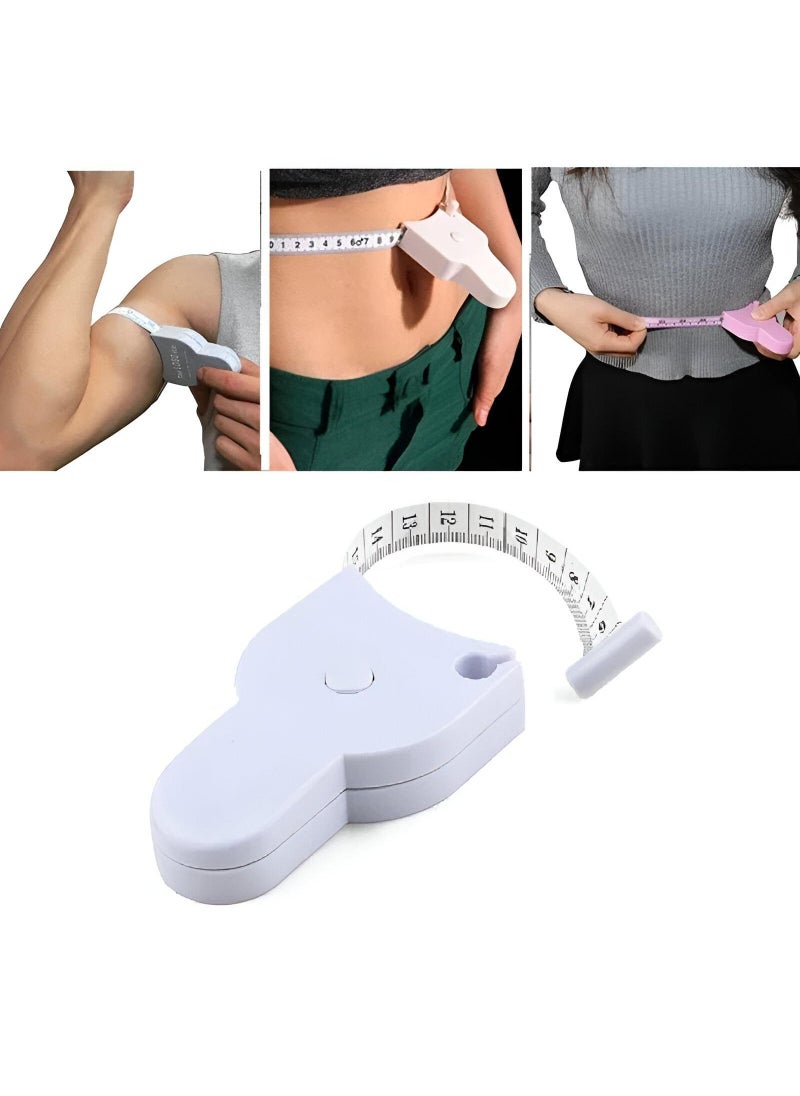 Generic Body Tape - Versatile Body Measurement Tool For Tracking Fitness And Health, Includes Flexible Fat Measurement And Retractable Design For Easy Use  - Image 1