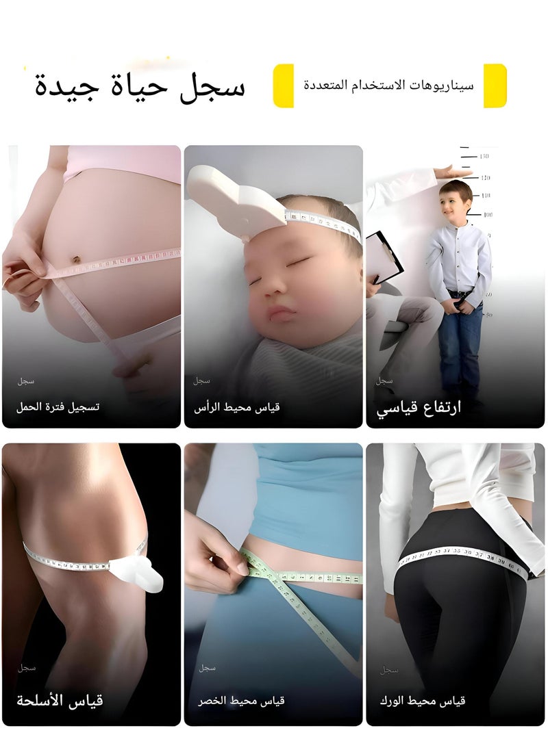 Generic Body Tape - Versatile Body Measurement Tool For Tracking Fitness And Health, Includes Flexible Fat Measurement And Retractable Design For Easy Use  - Image 5