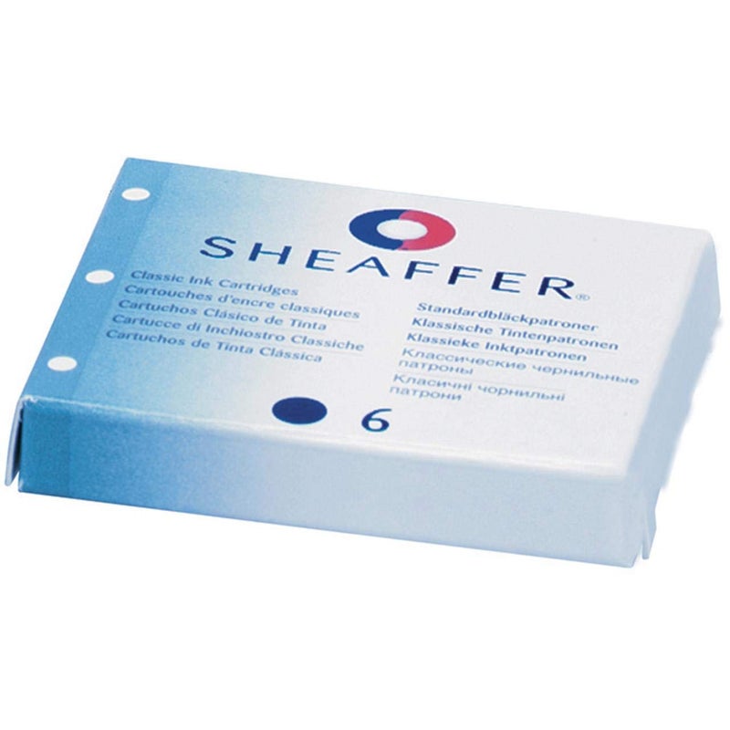 SHEAFFER خرطوشات حبر شيفر، أسود، عبوة رف 6 (96233) - Image 4