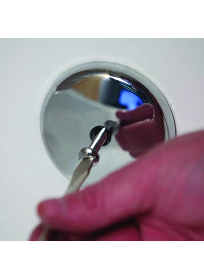 Danco - Single Tub Drain Overflow Plate One Hole Screw Included Chrome 89052 - Image 1
