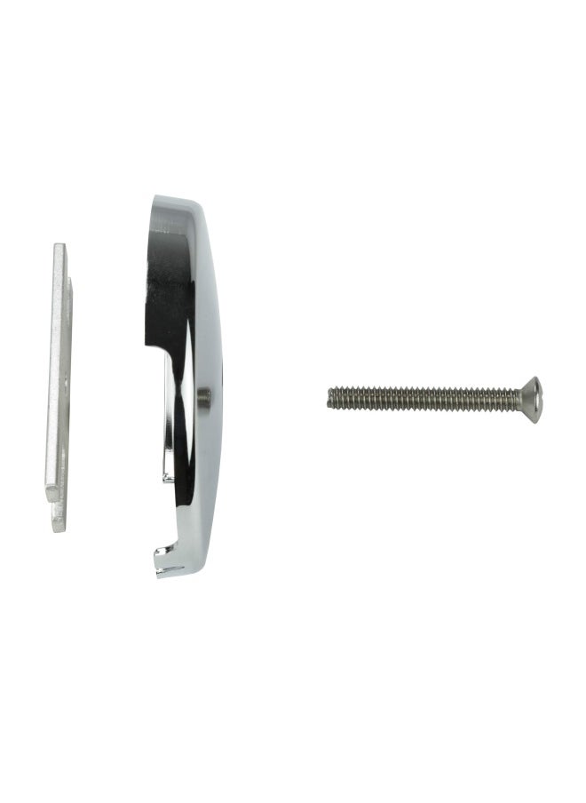 Danco - Single Tub Drain Overflow Plate One Hole Screw Included Chrome 89052 - Image 1
