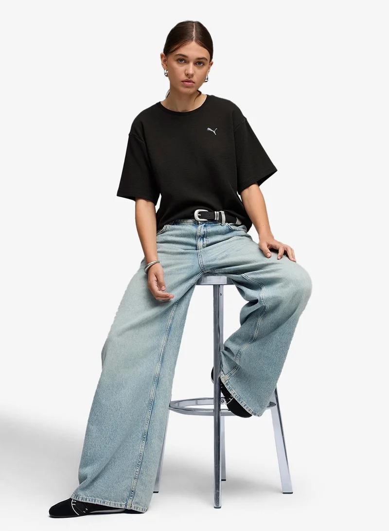 PUMA  Essential Elevated Relaxed T-Shirt for Women | Best Price UAE