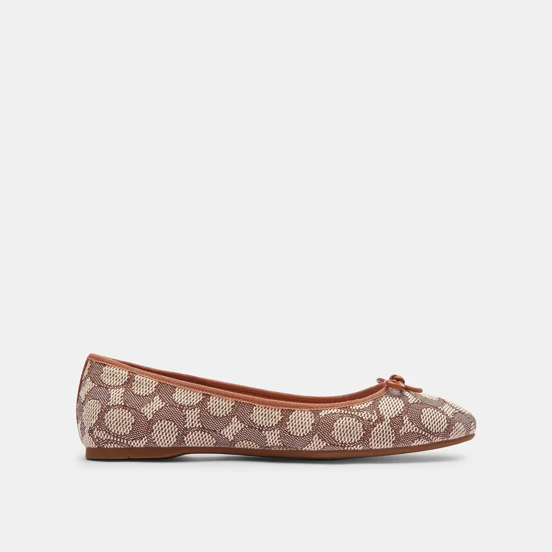 COACH Abigail Flat In Signature Textile Jacquard