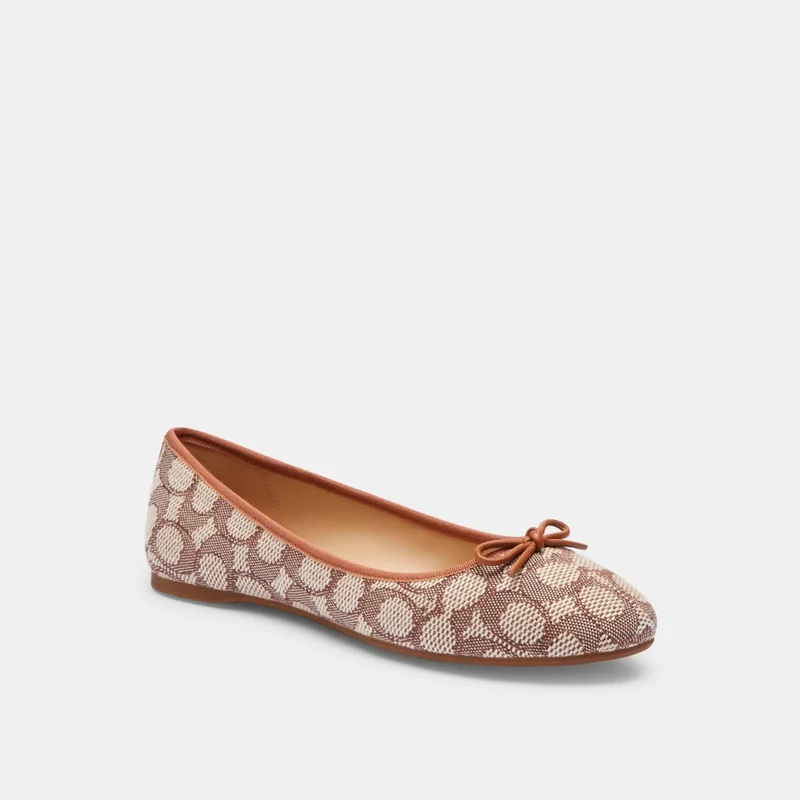 COACH Abigail Flat In Signature Textile Jacquard