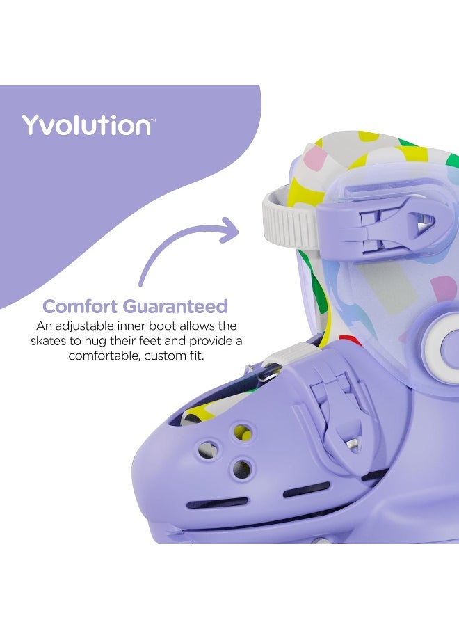 Yvolution Yvolution Twista Inline Learner Skates (12-3J, Purple)  - Image 3
