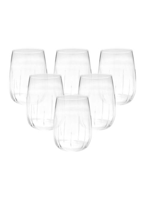 Borgonovo Stemless Mistral 490ML Large Glass, Set Of 6