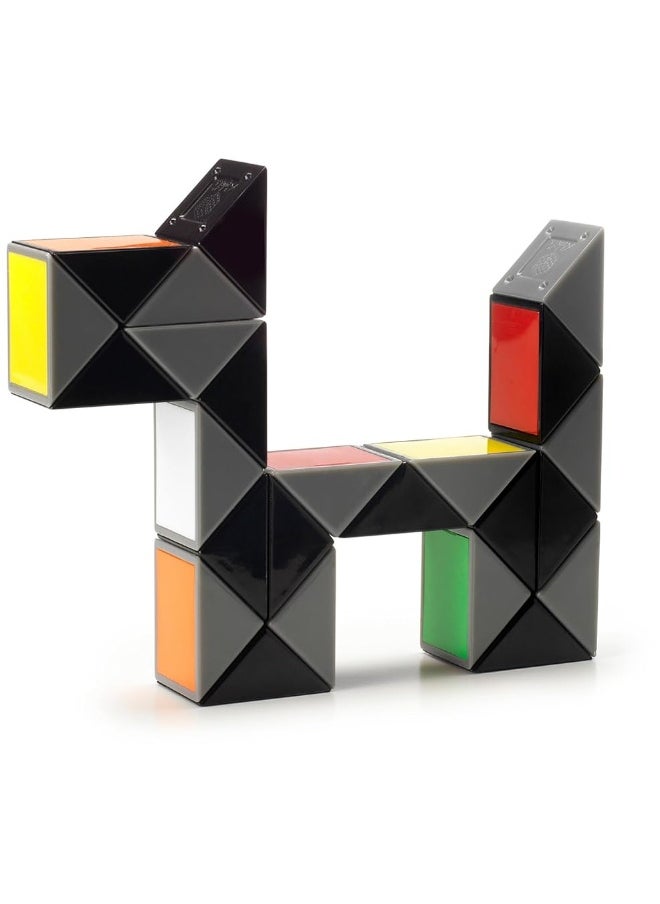 Rubiks Twist Colorful 3D Puzzle Classic Brain Teaser Retro Fidget Toy Bend  Twist Into Shapes Objects Animals for Adults  Kids Ages 8 and up