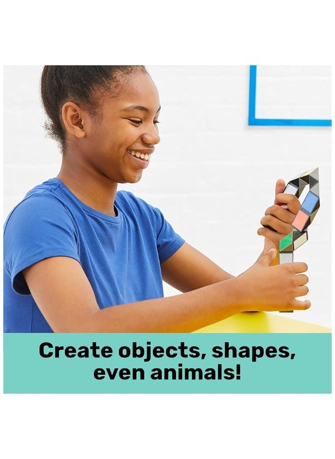 Rubiks Twist Colorful 3D Puzzle Classic Brain Teaser Retro Fidget Toy Bend  Twist Into Shapes Objects Animals for Adults  Kids Ages 8 and up