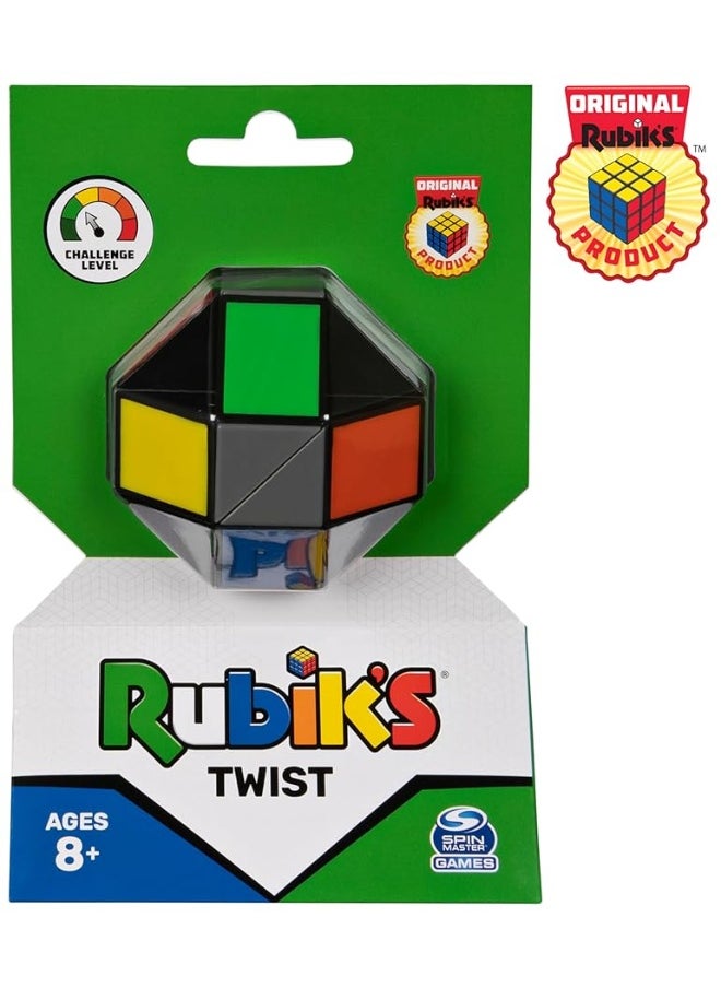 Rubiks Twist Colorful 3D Puzzle Classic Brain Teaser Retro Fidget Toy Bend  Twist Into Shapes Objects Animals for Adults  Kids Ages 8 and up