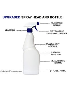 ATOZS ATOZS Plastic Spray Bottles, Refillable Containers for Essentials, Misting Plants, Hairdressing Spray Bottle, Adjustable Spray Bottle Storage, Container for Hair, Kichein, Plant, and Home Cleaning  - Image 3
