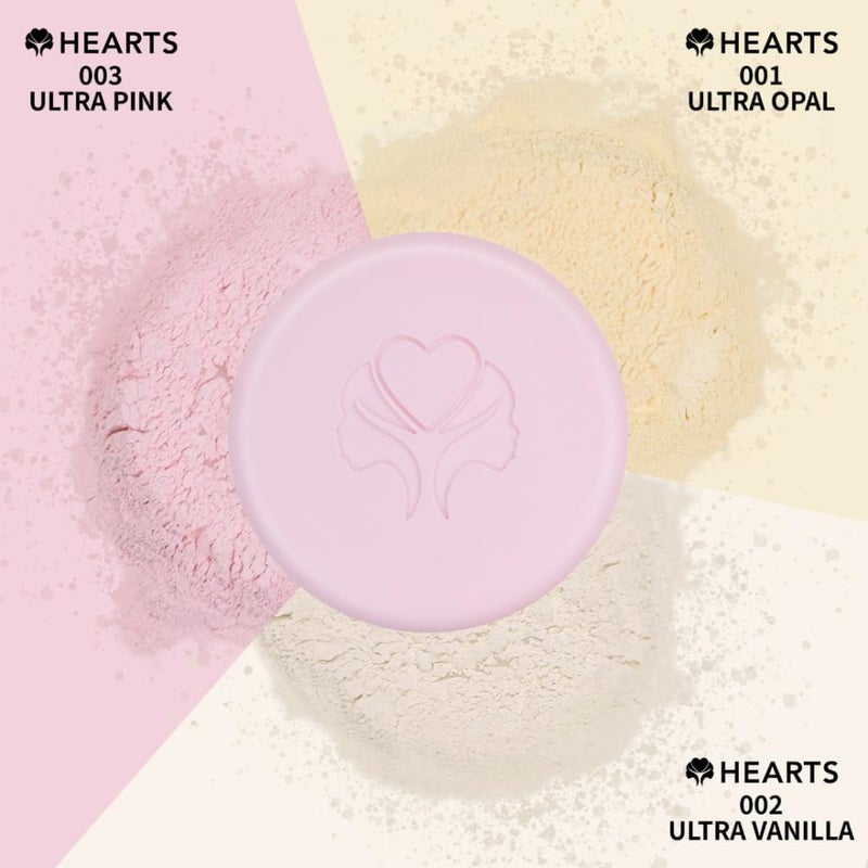 Hearts بودرة تثبيت ناعمة من هارتس - 003 وردي فائق - Image 2