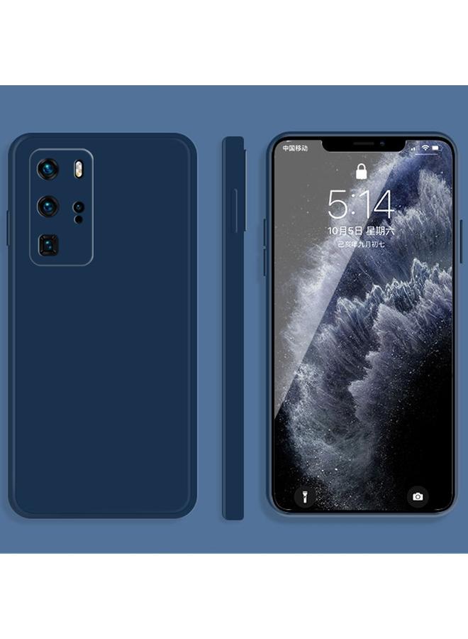 Zaboon Case For Huawei P40 Pro Solid Color Imitation Liquid Silicone Straight Edge Dropproof Full Coverage Protective Case - Image 1