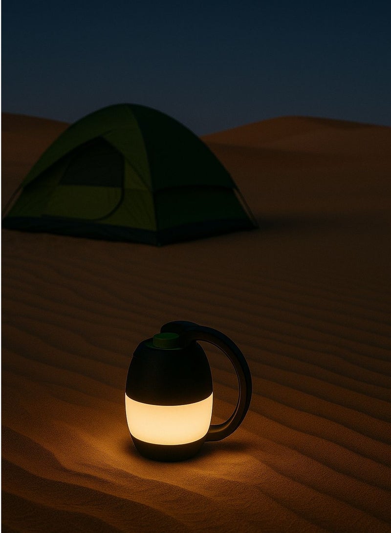 3-in-1 multi-functional flashlight, desk lamp, camping lantern, equipped with a large internal battery to charge the phone and various devices  - Image 1
