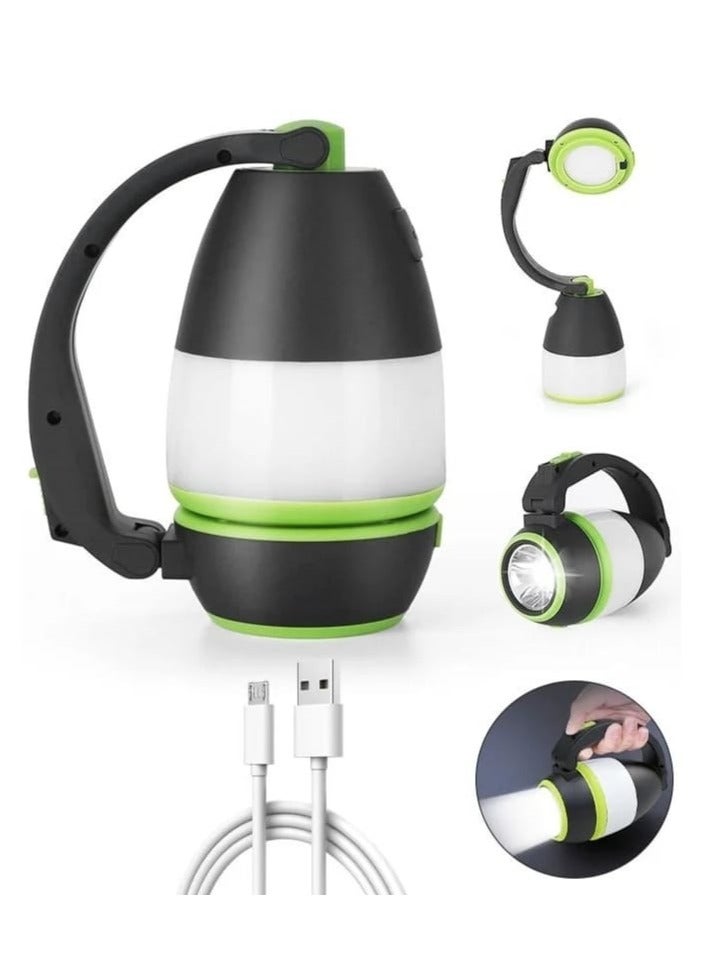 3-in-1 multi-functional flashlight, desk lamp, camping lantern, equipped with a large internal battery to charge the phone and various devices - Image 2