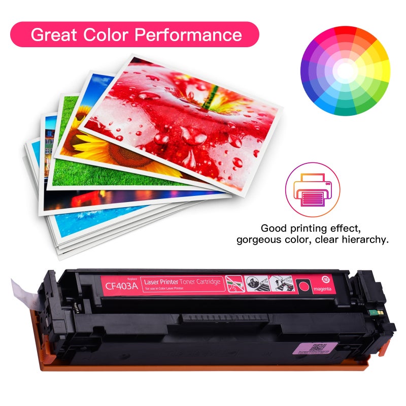 Compatible Toner Cartridge Replacement Compatible with HP Color LaserJet Pro M252/MFP M277 Series(Magenta, 1-Pack) - Image 4