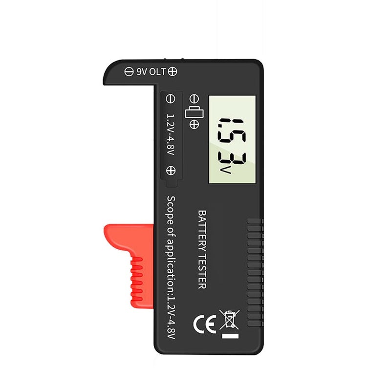 168 PRO Digital Display Universal Battery Tester Portable Battery Capacity Indicator Practical Battery Level Checker Voltage Meter Electric Quantity Monitor Detector for 9V 1.2V-4.8V Battery - Image 1
