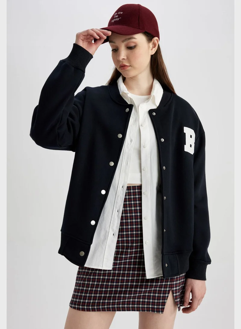 DeFacto Embroidered Pocket Detail Jacket