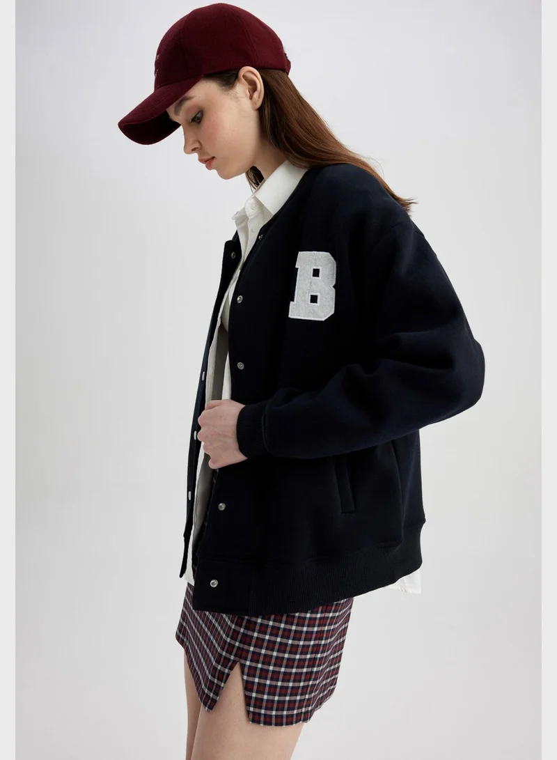 DeFacto Embroidered Pocket Detail Jacket
