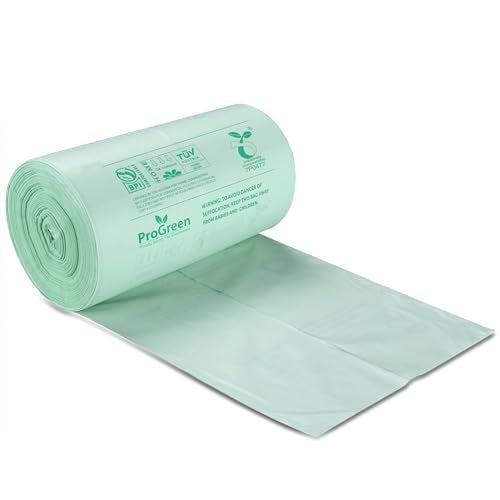ProGreen Compostable Trash Bags 3 Gallon, Extra Thick 0.71 Mil, 100 Count, Small Kitchen Compost Bin Bags, Food Scraps Yard Waste Bags, Compost ASTM D6400 BPI and TÜV AUSTRIA Certified - Image 3