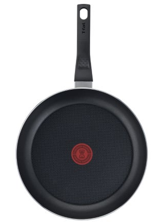 TEFAL مقلاة 28 سم | تنظيف سهل | ألومنيوم | طلاء غير لاصق | مؤشر حرارة Thermo Signal | قاعدة توزيع الحرارة | أواني طهي آمنة وصحية | صنع في فرنسا | أحمر | ضمان لمدة سنتين | B5720653 - view 2