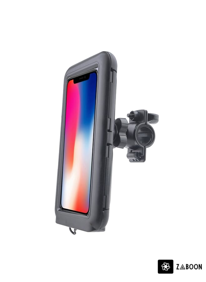 Zaboon Bicycle Waterproof Phone Holder, Style: PFS-BK - Image 1