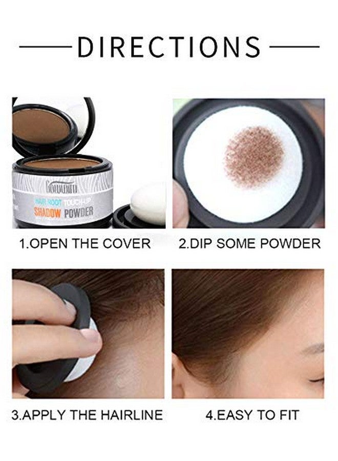 gowwim Root Touch Up, Hair Powder for Instantly Concealing Hair Loss, Receding Hairline & Beard, Eyebrow Powder, 0.14oz/4g - Image 3