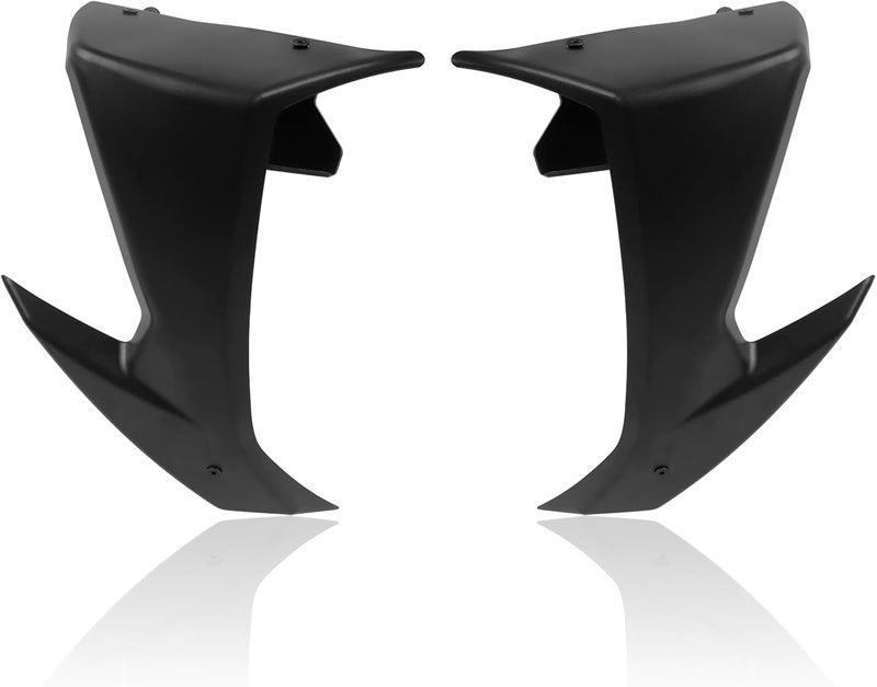 CHIFUN Motorcycle Spoiler Downforce Winglets Fairing for Suzuki GSX-8S 2023-2024 - Black ABS Plastic - Image 2