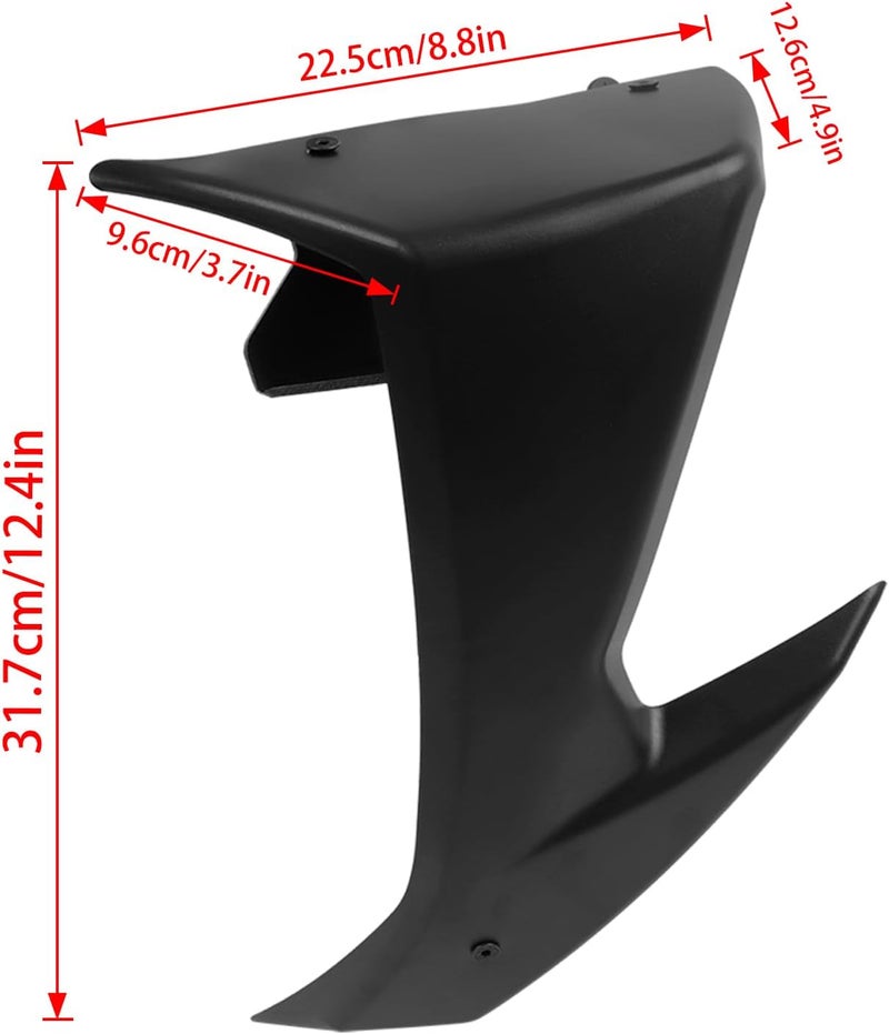 CHIFUN Motorcycle Spoiler Downforce Winglets Fairing for Suzuki GSX-8S 2023-2024 - Black ABS Plastic - Image 5