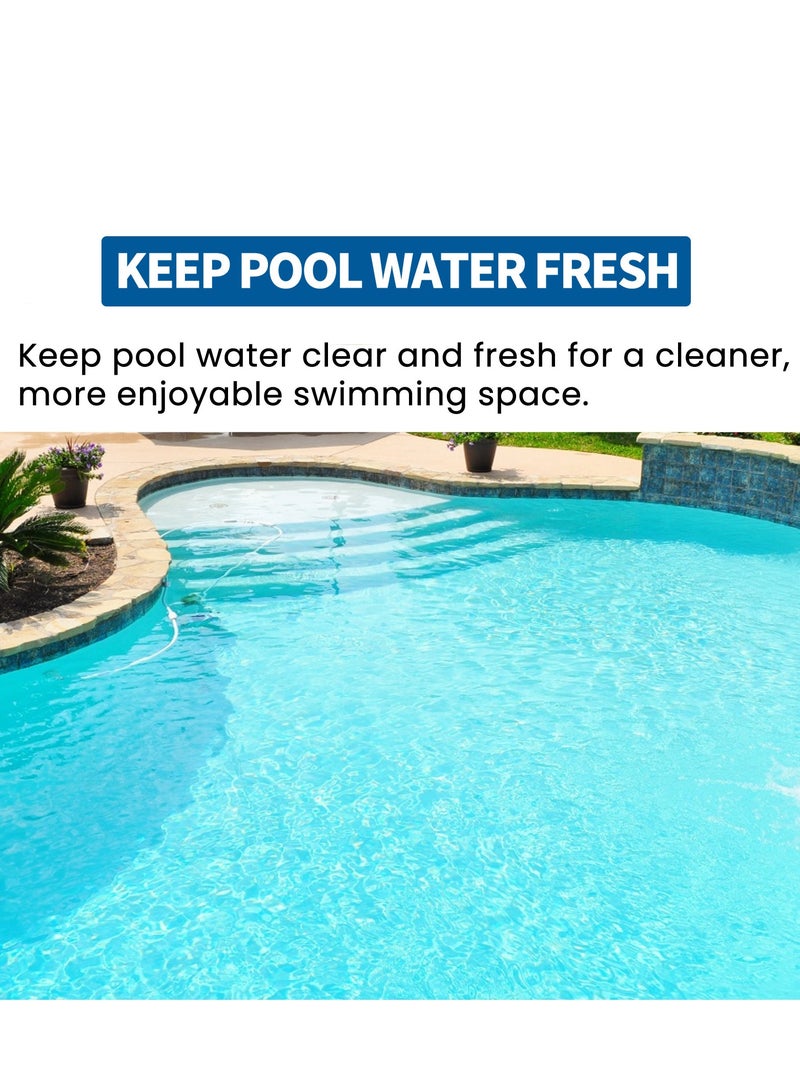 هوزونكس 80G أقراص الكلور متعددة الوظائف ، قرص فوارة لحمام السباحة ، لتطهير حمام السباحة (1 زجاجة قرص) - Image 4